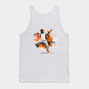 Dynamic Breakdancer Orange Pop Tank Top